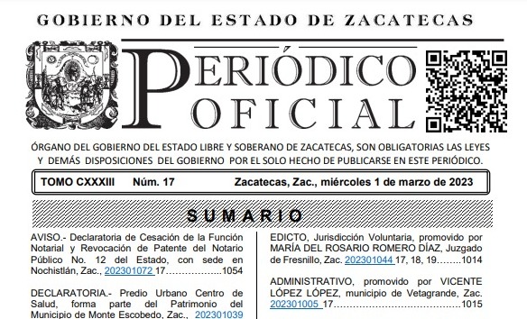 Versión impresa del Periódico Oficial dejará de circular