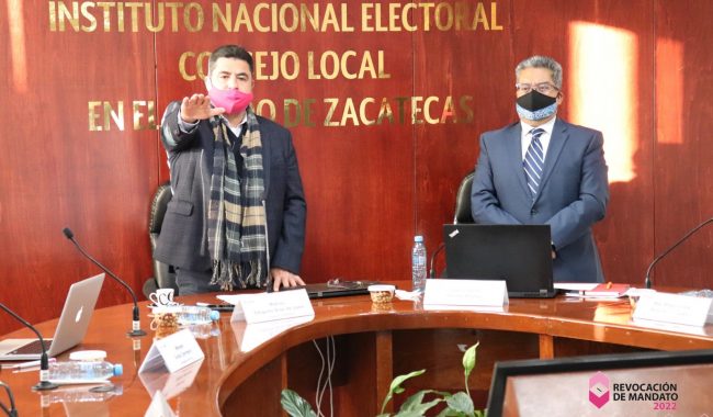 Instalan Consejo Local del INE en Zacatecas para Revocación de Mandato