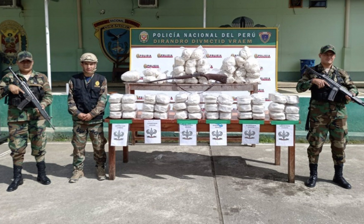 Incautan más de 615 kilos de cocaína en Perú