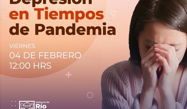 Invitan a charlas virtuales «Depresión en Tiempos de Pandemia”