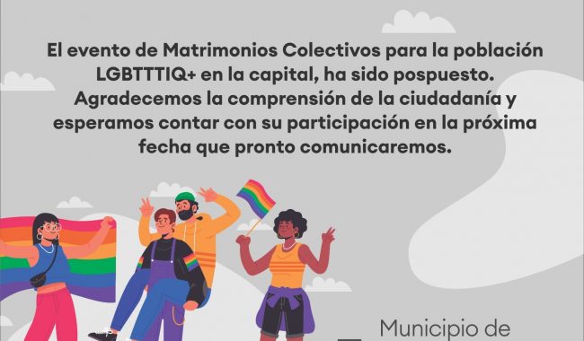 Aplazan matrimonios colectivos