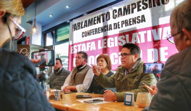 Parlamento Campesino denuncia amenazas