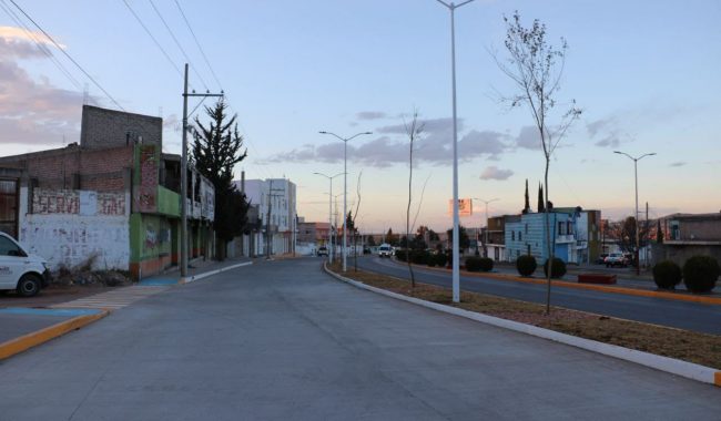 Inauguran obra de vialidad lateral salida a Jerez, en Fresnillo