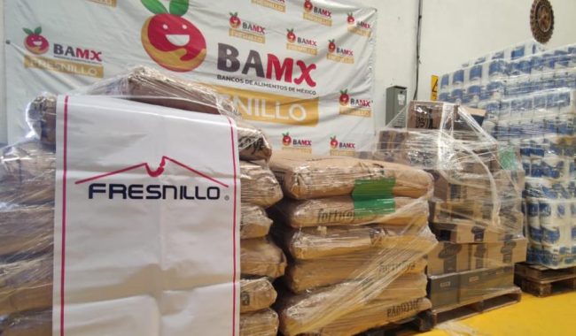 Fresnillo plc entrega apoyos al Banco de Alimentos