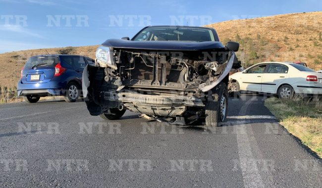 Accidente vial deja a dos lesionados