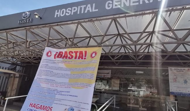 Por condiciones «deplorables», trabaja personal del ISSSTE bajo protesta