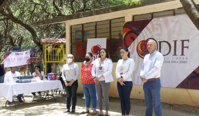 Llevan brigadas DIF Jerez a colonia Los Músicos