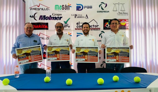 Anuncian segundo torneo de tenis con causa