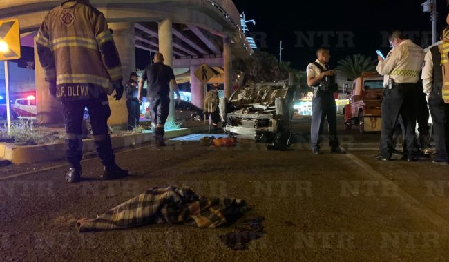 Hombre termina en el hospital tras accidente vial