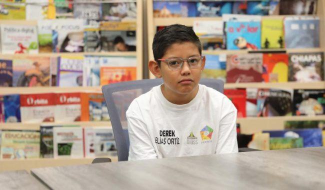 Dérek, niño zacatecano que representará a México en concurso internacional de matemáticas