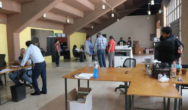 Colapsado, drenaje del Auditorio Municipal