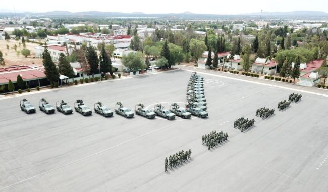 Arriban 200 elementos y 23 vehículos militares a Zacatecas