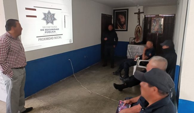Instructores de la SSP capacitan a policías de Ojocaliente