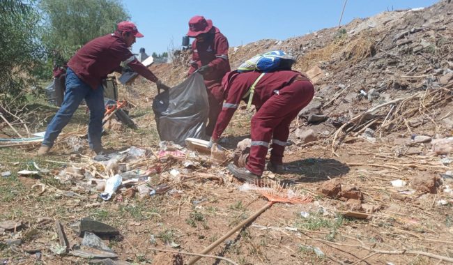Realizan limpiezas en Villas de Guadalupe y El Carmen
