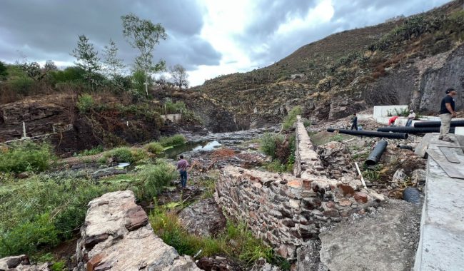 Reconstruyen planta de tratamiento de aguas residuales en Genaro Codina