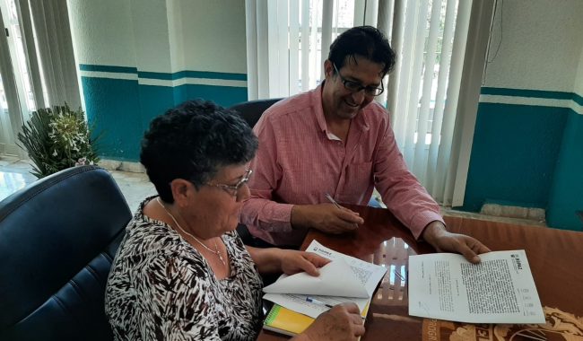 Firman convenios JIAPAZ y Ayuntamiento de Morelos