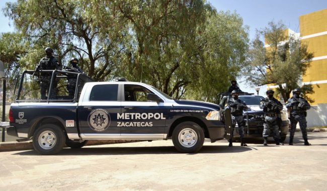Detuvo Metropol a dos personas en Zacatecas