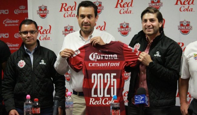 Mineros presenta a Red Cola como patrocinador