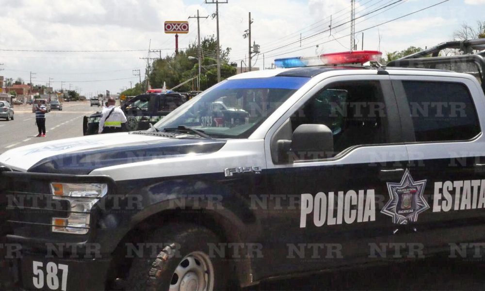 Se accidentan policías en Fresnillo