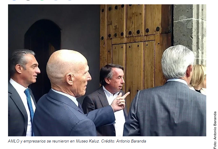 Se reúne AMLO con empresarios tras sismo