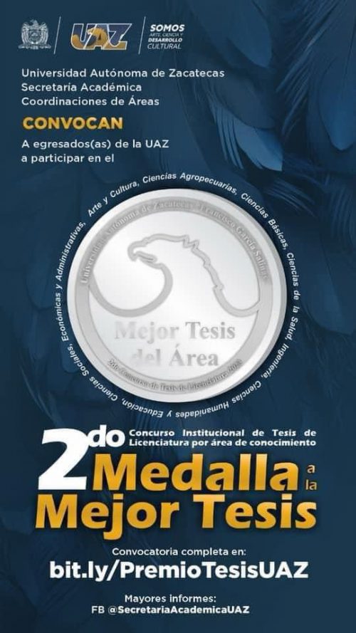 Anuncian segundo concurso a mejor tesis