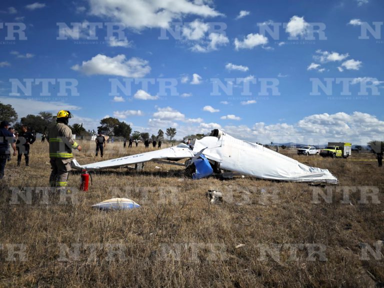 Se desploma avión en Aguascalientes