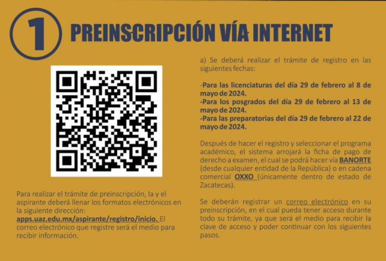 Difunden convocatoria para ingresar a la UAZ