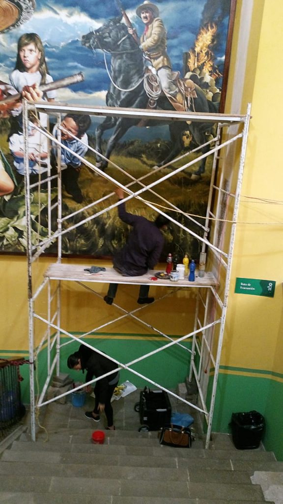 Restauran mural de Ciudadela del Arte