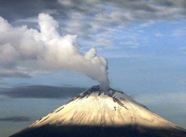 Registra Popocatépetl seis exhalaciones de baja intensidad