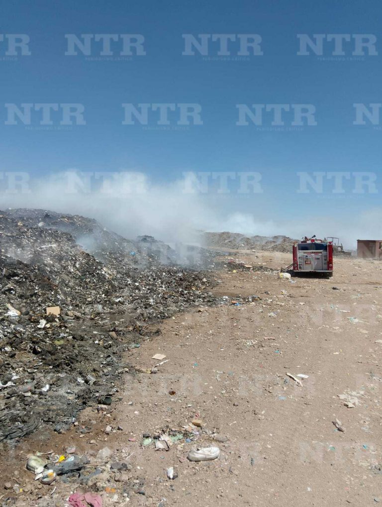 Controlan incendio en relleno sanitario de Fresnillo