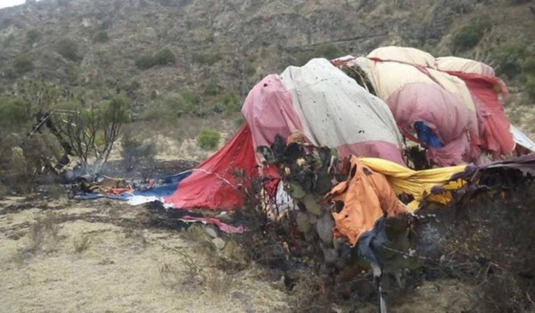 Cae globo en Hidalgo; reportan 2 muertos y 10 heridos