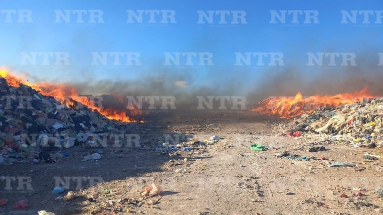 Confirman incendio en tiradero de basura