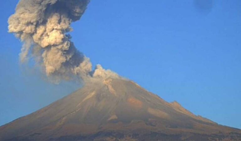 Continúa con baja actividad sísmica el volcán Popocatépetl
