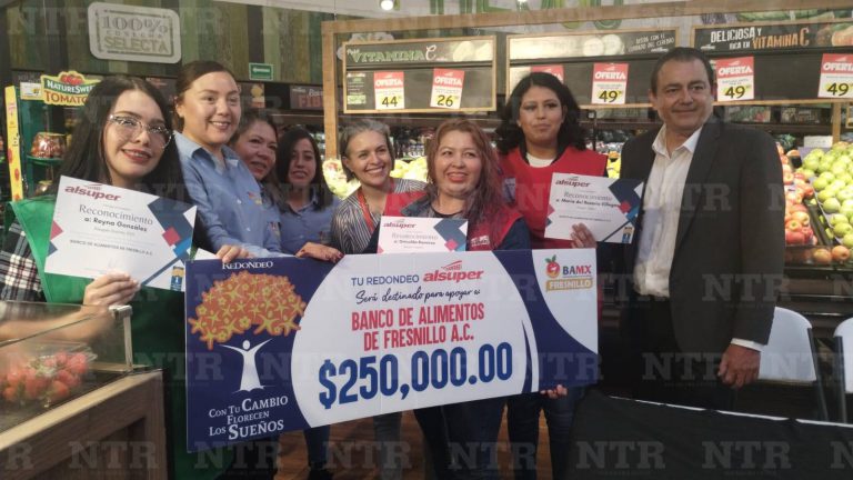 Entrega AlSuper apoyos de redondeo a Banco de Alimentos