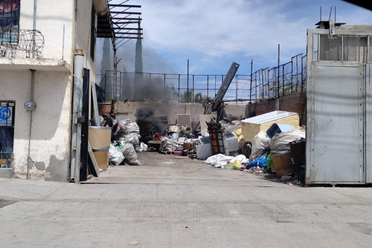 Foco de contaminación, colonia Felipe Monreal