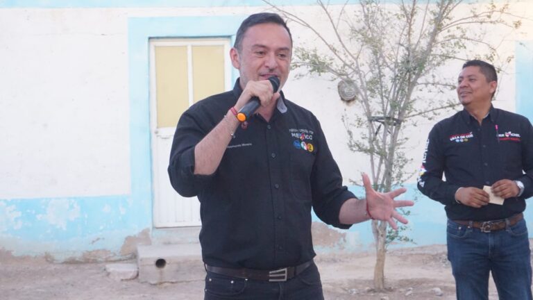 Visita Raymundo Moreno comunidades en Villa de Cos