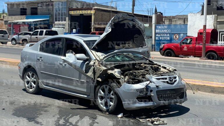 Imprudencia provoca fuerte choque