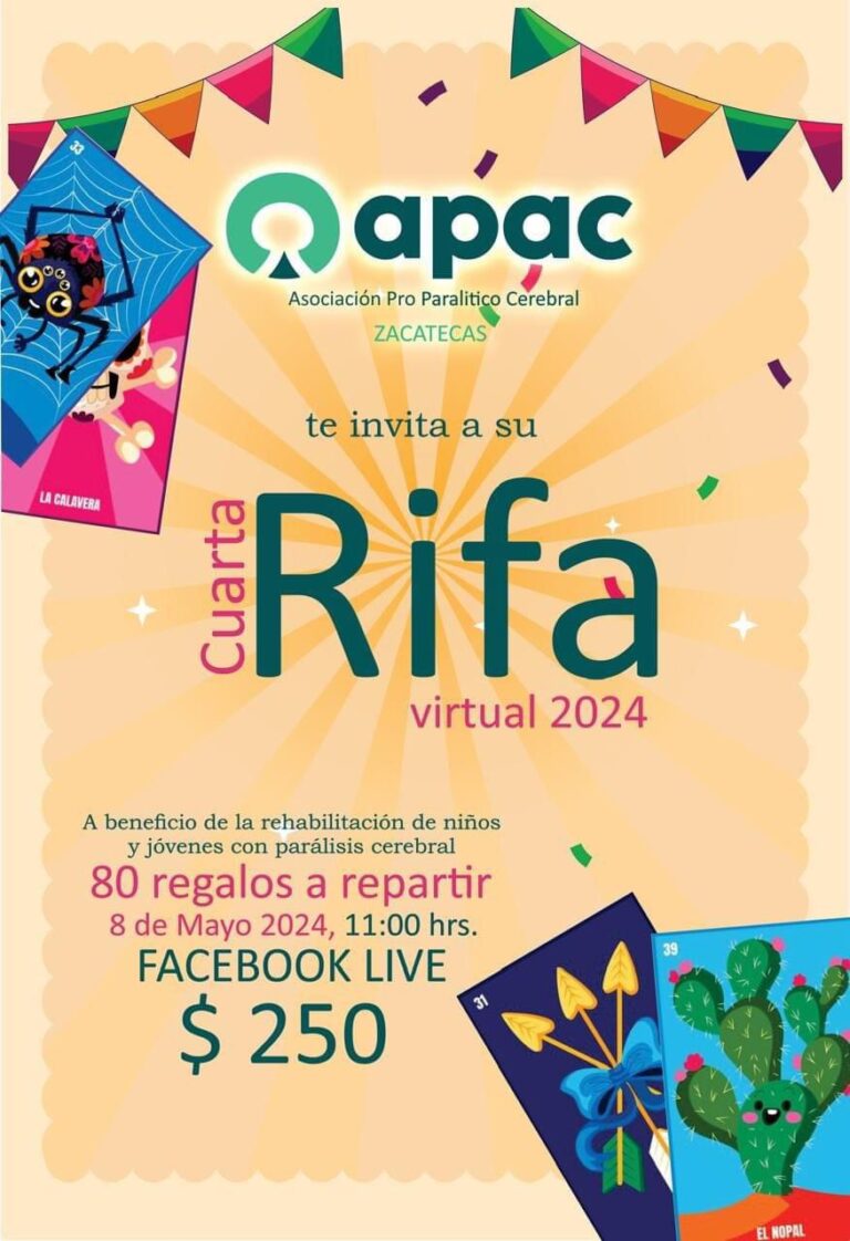 Invita voluntariado a participar en rifa virtual por APAC