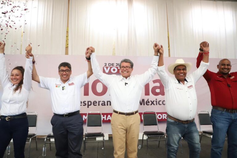 Acude Ricardo Monreal a respaldar a candidatos de Zacatecas