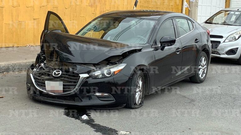 Daños materiales y una lesionada saldo de accidente vial