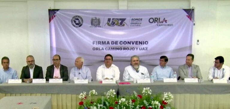 Firman UAZ y Orla Camino Rojo acuerdo de formación universitaria