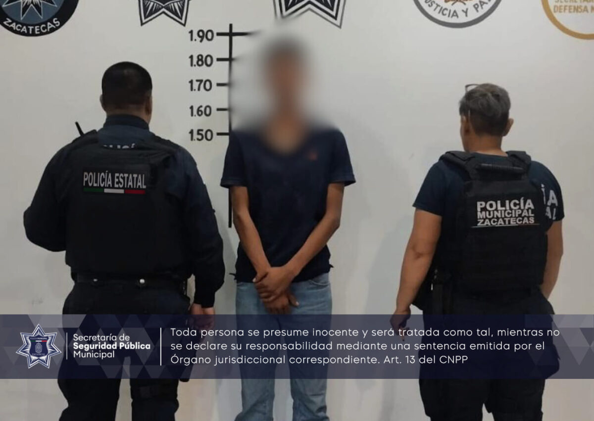 Lo detienen en la capital por violencia familiar - NTR Zacatecas