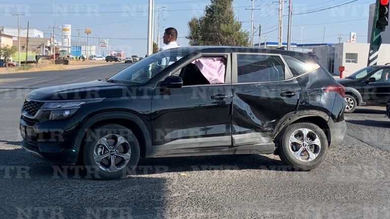 Mañana accidentada en Fresnillo; solo hay daños materiales