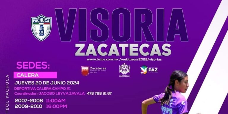 Pachuca realizara visorias en Zacatecas