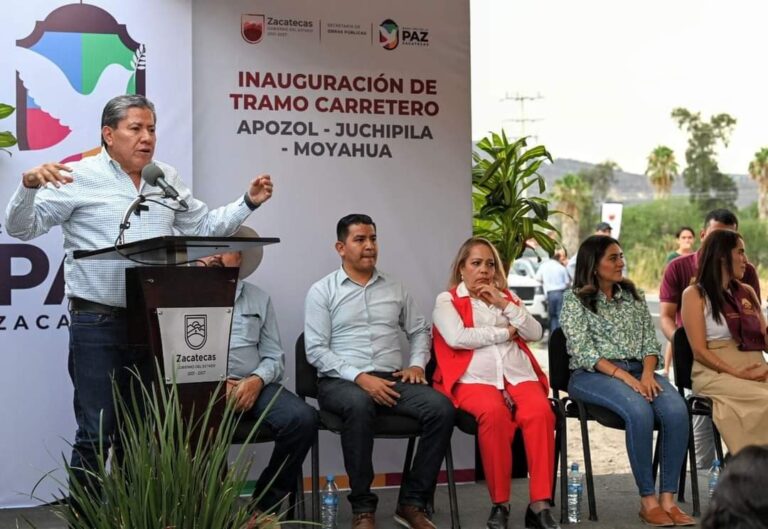 Inauguran rehabilitación del tramo Apozol, Juchipila y Moyahua