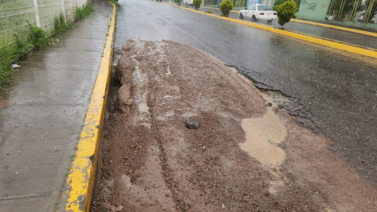 Denuncian mega bache sobre Paseo de la Encantada