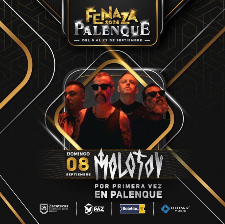 Anuncian presentación de Molotov en Palenque