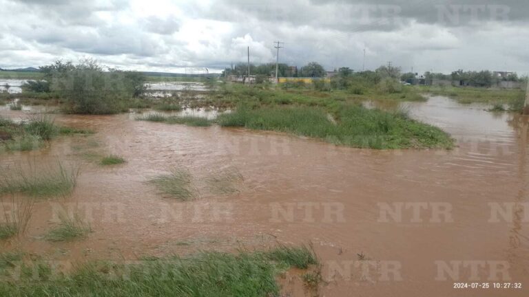 Intensas lluvias en Fresnillo afectan a comunidades