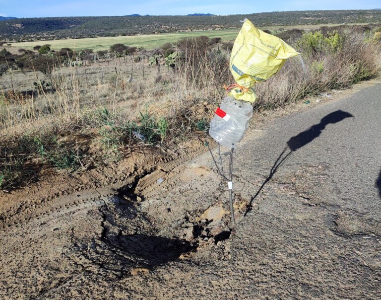 Piden reconstruir la carretera Jiménez-Chalchihuites