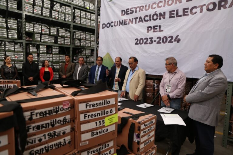 Aprueba IEEZ destrucción de documentación del Proceso Electoral 2023-2024